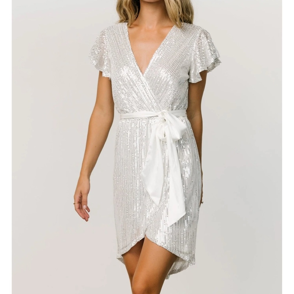 Silver Sequin Dress